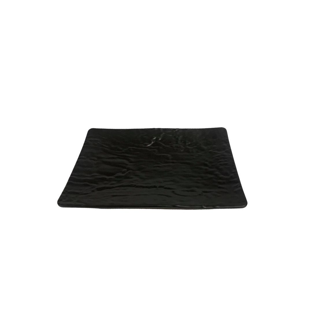 Black Melamine Platter, Rectangular 250 x 170 x 33mm