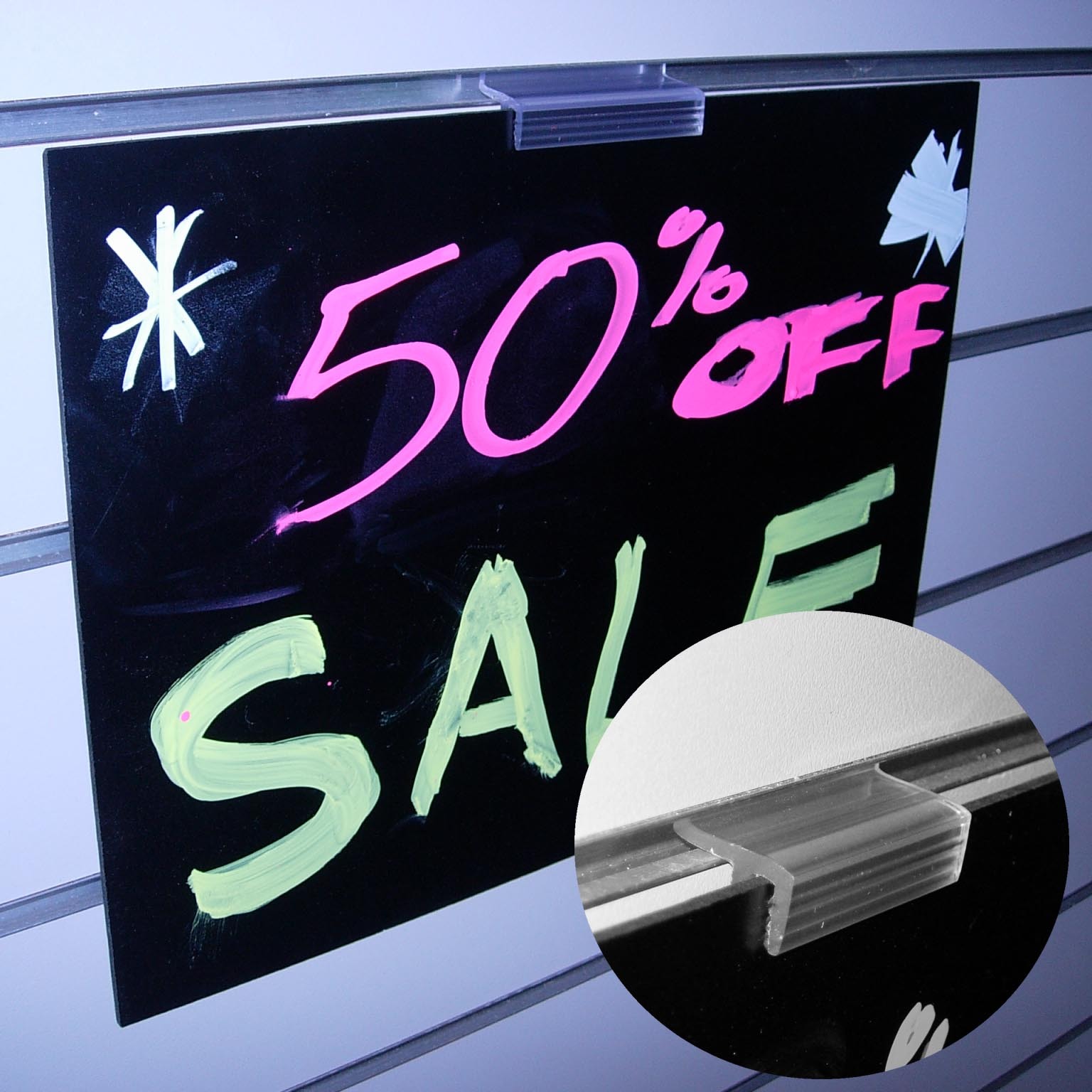 Slatwall card holder plastic card display for Slatwall