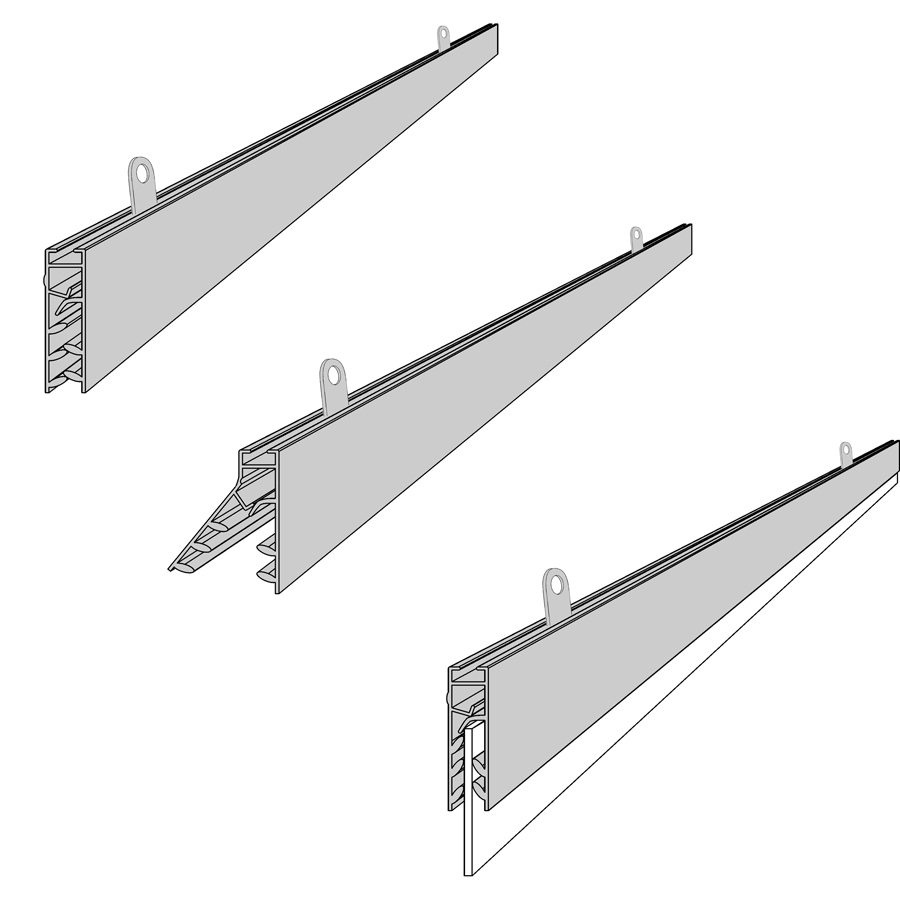 Aluminum Banner Hanger Rails, Hanging Graphic Hardware