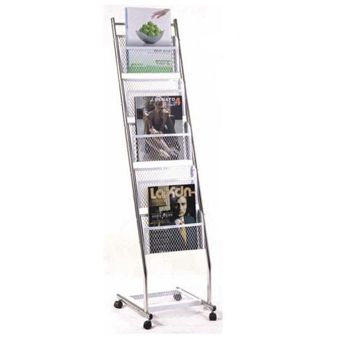 Mobile Magazine Rack with Castors