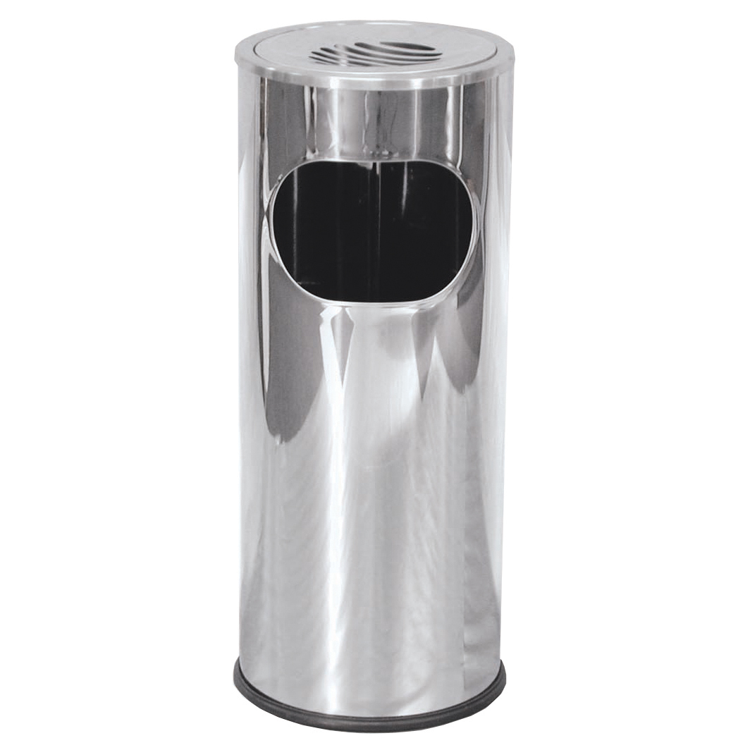 Column ashtray, commercial ashtray with waste bin