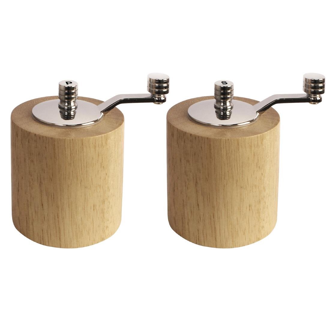 Olympia Bamboo Salt & Pepper Mill Grinder Set