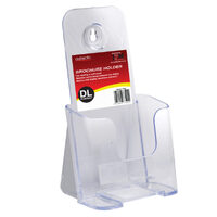 Single Tier DL Portrait Acrylic Acrylic Brochure Holder