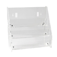 Tiered Acrylic Card Rack 295 x 300 x 140MM --  EXTRA SMALL