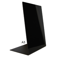 Black Acrylic Countertop Sign Board A3*