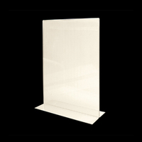 Budget Priced Acrylic Menu Holder A4 Portrait Double Sided