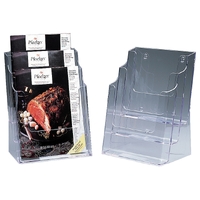 Multipocket Tiered Brochure Holder 3 Tier -- A4 Size*