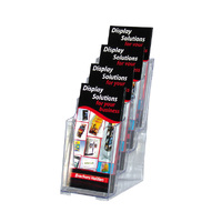 Multipocket Tiered Brochure Holder 4 Tier -- DL Size