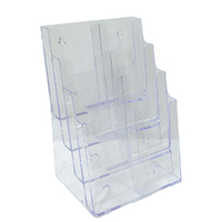 Multipocket Tiered Brochure Holder DL 8 Pockets / A4 -- 4 Pockets