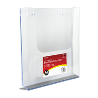 Acrylic Wall Mounted Brochure Holder A4 - Portrait