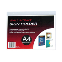 Acrylic Wall Mounted Sign Holder -- A4 Landscape*