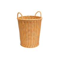 Round Polywicker Basket Baguette Style --  400 dia x  440mm H