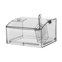 Bulk Food Clear Tub with Soft Closing Flip Lid & Scoop