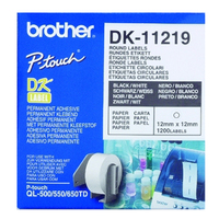 CQ11219 Die Cut QL Printer Labels 12mm Diameter - Roll of 1200*