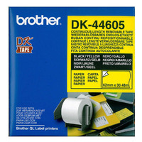 CQ44605 Continuous Paper QL Printer Tape 62mm x 30.48M Yellow - Roll*