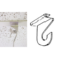 Aluminium Ceiling Poster Hanging Hook - PKT OF 25