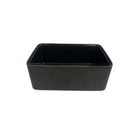 Melamine Deli Dish Rectangular 260 x 175 x 100 - BLACK MOTTLED