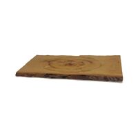 Melamine Rectangular Platter 12" -- LIVE EDGE WOOD LOOK