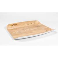 Melamine Tray / Platter 1/2 -- Woodgrain Look Top