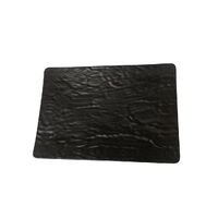 Melamine Rectangular Platter Black 340 x 240 x 33