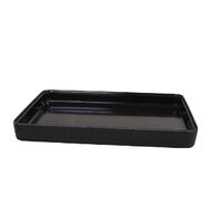 Melamine Deli Dish Rectangular 345 x 260 x 40 -- BLACK MOTTLED