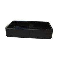 Melamine Deli Dish Rectangular 345 x 260 x 70MM -- BLACK MOTTLED