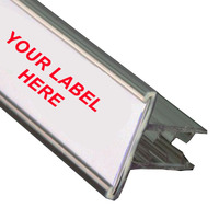 Glass Shelf Label Holder - PKT OF 10