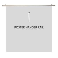 POS Tube poster hanger 1000 mm Aluminium