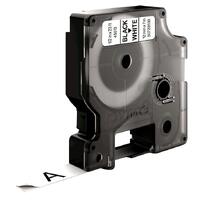 DYMO D1 Labels 12MM -- BLACK on WHITE