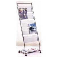 Stainless Steel Magazine Stand -- LARGE