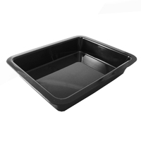 Rectangular Food Display Tray 300 x 250 x 50MM -- BLACK