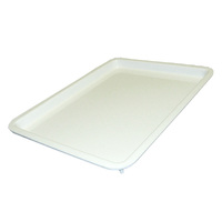 Plastic Tray 16 x 12 x 1 (400 x 300 x 25mm) WHITE