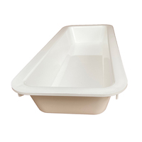 Plastic tray 16 x 6 x 2 (400 x 150 x 50mm) BLACK