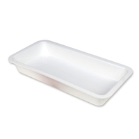 Rectangular Food Display Tray Deep 400 x 200 x 50MM - WHITE