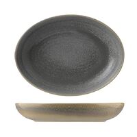 Deep Oval Bowl Porcelain 267 x 197MM --  GRANITE 
