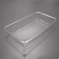 Polycarbonate Clear Rectangular Tray -- 360 x 200 x 60MM*