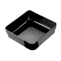 Rimless Square Food Display Tray - BLACK