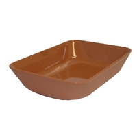 Melamine Deli Bowl Rectangular 345 x 230 x 75MM -- TERRACOTTA