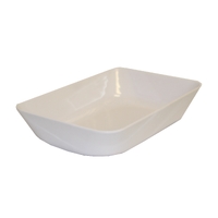 Melamine Deli Bowl Rectangular 345 x 230 x 75mm -- WHITE