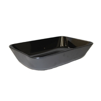 Melamine Deli Bowl Rectangular -- BLACK