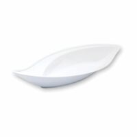 Melamine Leaf Bowl 500 x 240x 60MM -- WHITE*