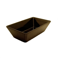 Melamine Rectangular Bowl -- BLACK