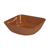 Melamine Deli Bowl Square -- TERRACOTTA