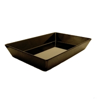 Melamine Rectangular Bowl -- BLACK