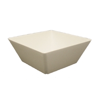 Melamine Square Bowl White 180x180x85mm