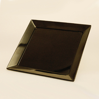 Square Melamine Platter 250 x 250MM -- BLACK*