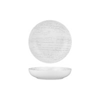 Round Share Bowl Porcelain Drizzle Design 210mm