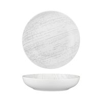Round Share Bowl Porcelain Drizzle Design 260mm
