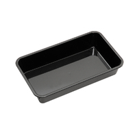 Polycarb Food Tray Black 180x300x55mm