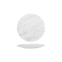 Round Flat Coupe Plate Porcelain 210MM -- DRIZZLE DESIGN